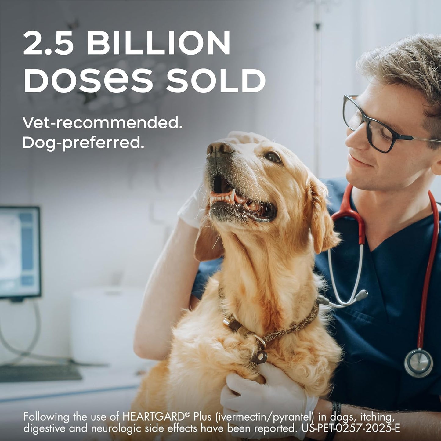 HEARTGARD® Plus (ivermectin/pyrantel) Real-Beef Chewables for Dogs up to 25 lbs (Blue Box) 6 Month Supply of Chews (Heartworm Disease Preventive)