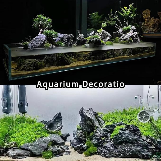 Unocho Aquarium Rocks Seiryu Rock Stone 11LB Dragon Stone for Aquariums Landscaping Model Tank Decoration Aquarium Miniature and Fairy Garden(3 to 8 inches)