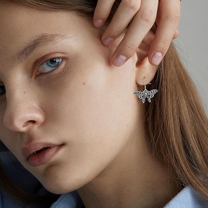 YFN Sterling Silver Animal Dangle Drop Earrings for Women Sloth/Cat/Bat Earrings Jewelry Gifts Halloween Earrings Jewelry