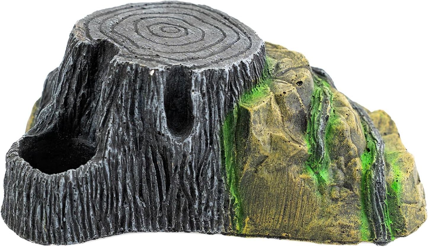 Reptile Hide Cave - Naturalistic Terrarium Décor for Reptiles and Amphibians, Safe & Comfortable Hideout