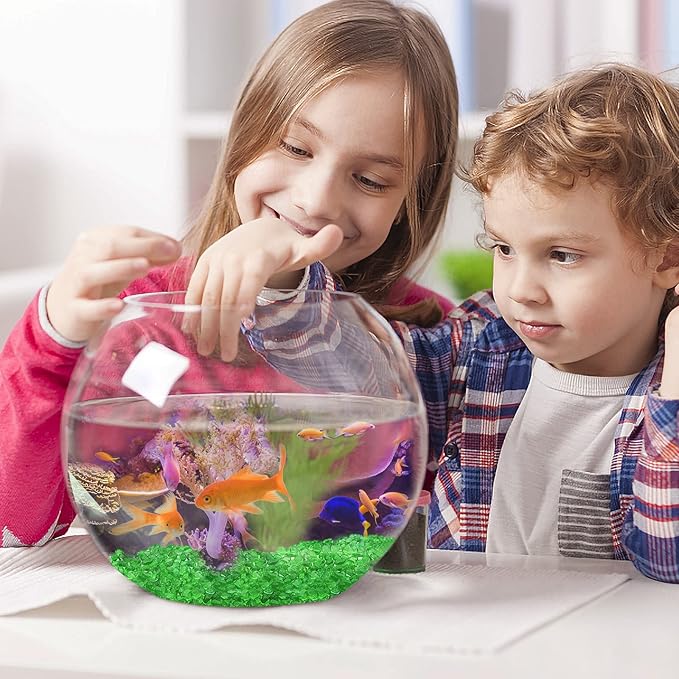 Keedolla Aquarium Gravel Fish Tank Rocks Pebbles Small, Irregular Sea Glass Pebbles Stones for Crafts, Vase Fillers, Aquarium, Fish Turtle Tank Decorations 0.93LB