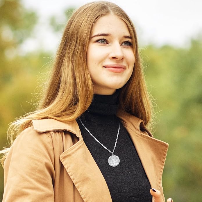 Picture Locket Necklace for Women Men Rose 14K Real Gold 925 Sterling Silver Jewelry Heart Locket Necklace that Holds Pictures Tree of Life Viking Wolf Celtic Knot St Christopher St Michael Pendant