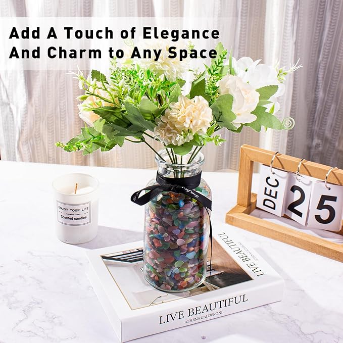 0.88 LB Cat Eye Stones for Aquarium, Polished Aquarium Fish Tank Gravel Rocks Pebbles Crushed Tumbled Stone Chips for Garden|Vase Filler|Fish Turtle Tank Decorations