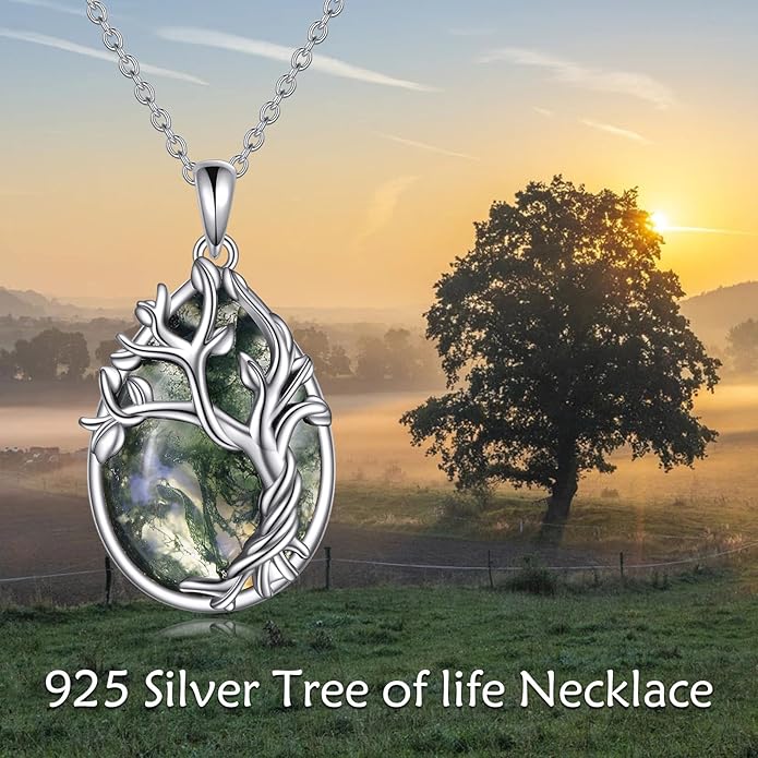 POPLYKE Tree of Life Necklace for Women 925 Sterling Silver Family Tree Pendant Jewelry Birthday Gifts
