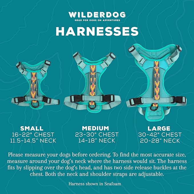 Wilderdog Lightweight Dog Harness with Reflective Straps - Large - Lilac