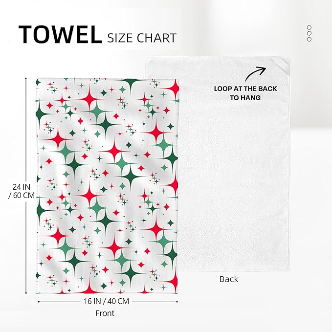 Abstract Mid Century Modern Kitchen Towels for Drying Dishes, Absorbent Retro Dish Towels for Kitchen Cleaning, Cute Tea Towels Hand Towels for Kitchen Bar Decor, Housewarming Gifts Women