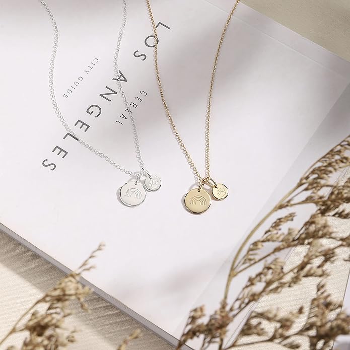 HOPE LOVE SHINE Rainbow Bridge Pet Memorial Necklace - Sympathy Gifts for Loss of a Pet - Cat & Dog Memorial Jewelry for Women & Men