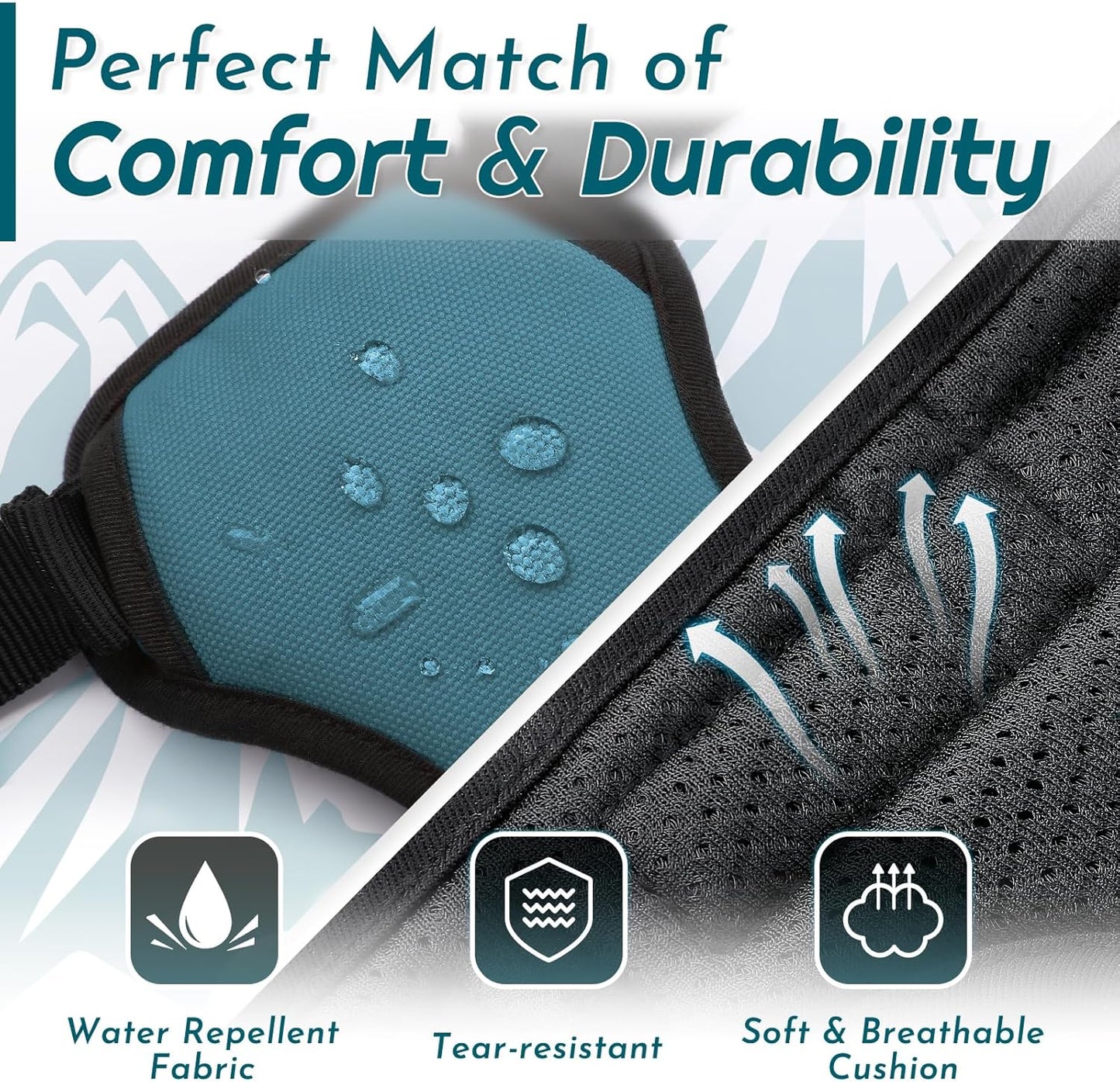 Eagloo Dog Harness for Large Dogs, No Pull Service Vest with Reflective Strips and Control Handle, Adjustable and Comfortable for Easy Walking, No Choke Pet Harness with 2 Metal Rings, Dark Green, L