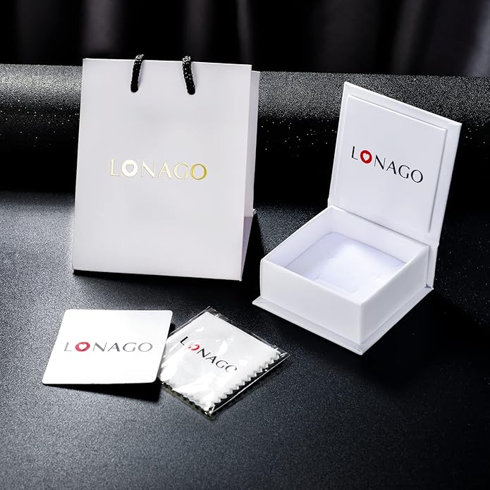 LONAGO Cat Pendant Necklace Sterling Silver Cat Necklace Jewelry Gift for Women