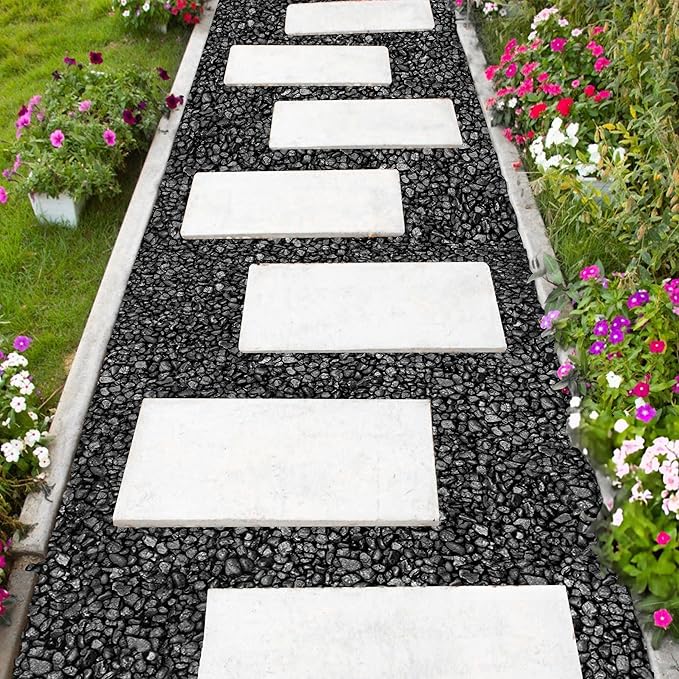 Hygloss Products Craft Rocks, Mini Stones for Art Projects - Bag O' Gravel, Black, 5 lb